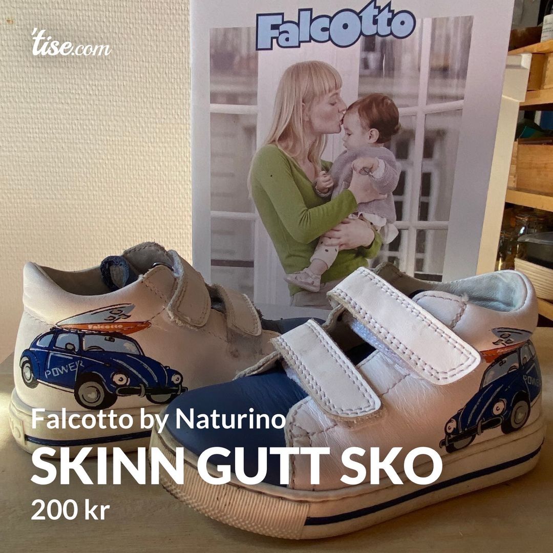 Skinn gutt sko