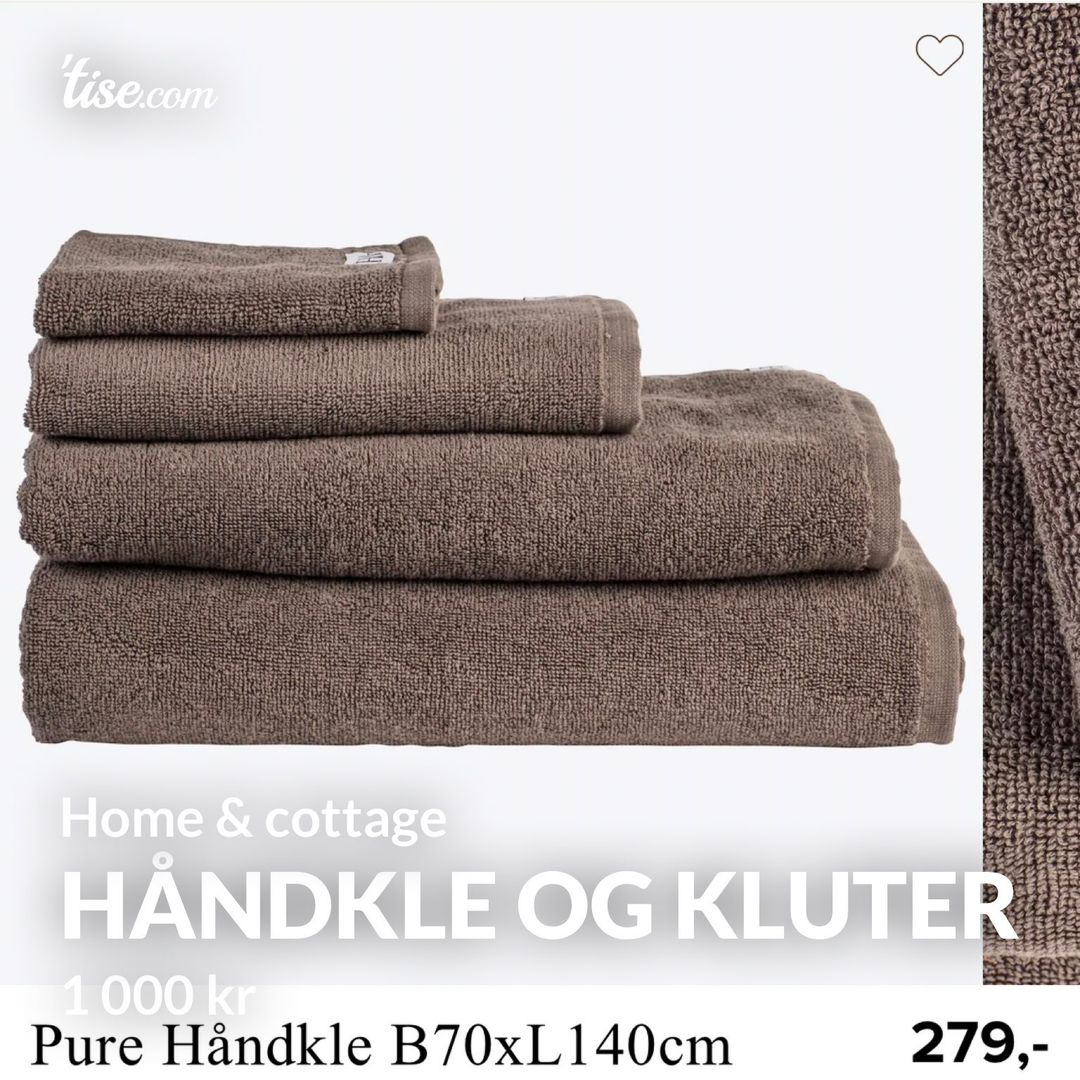 Håndkle og kluter