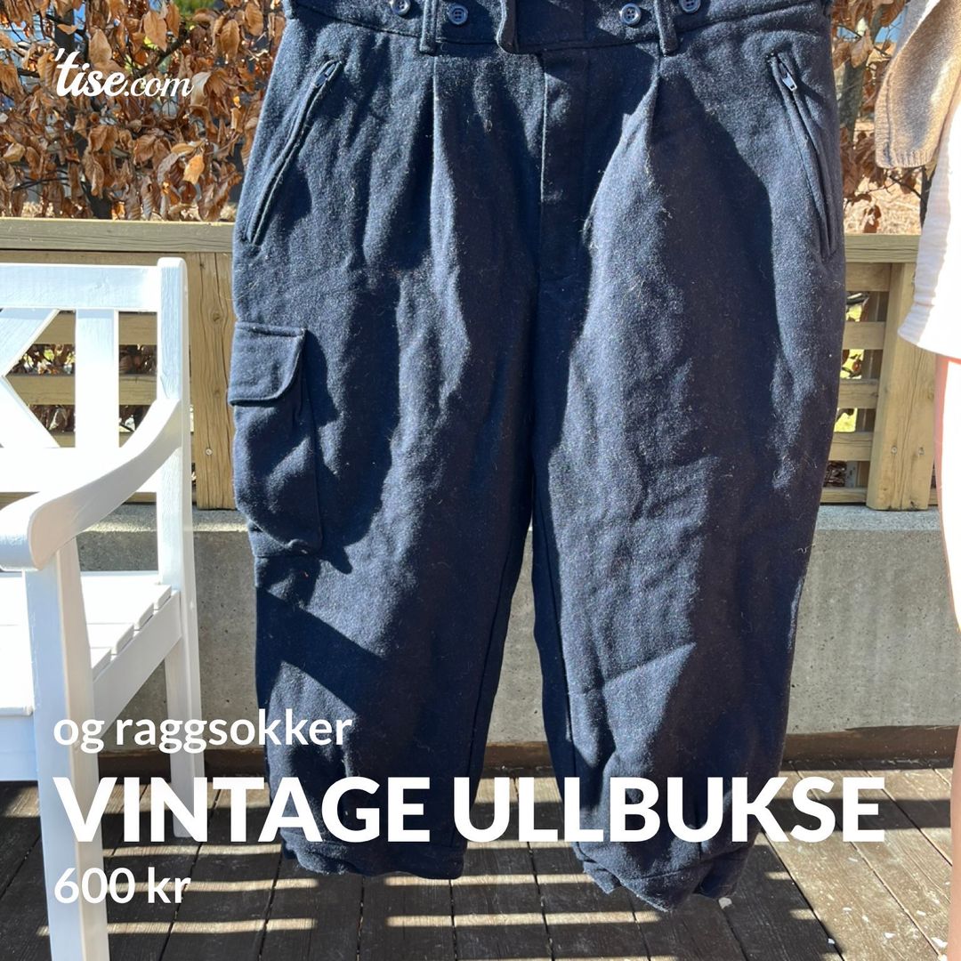 Vintage ullbukse