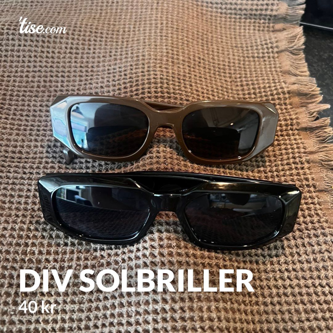 Div solbriller