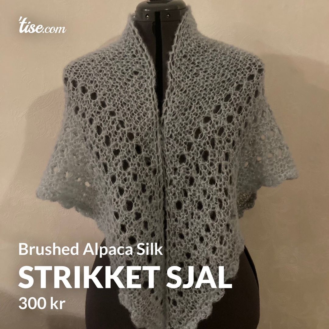 Strikket sjal