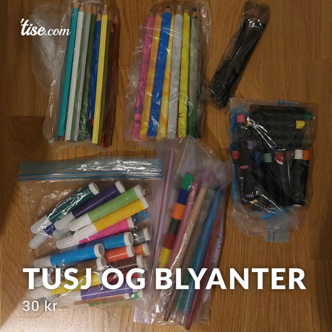 Tusj og blyanter