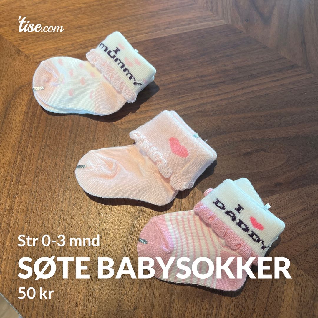 Søte babysokker