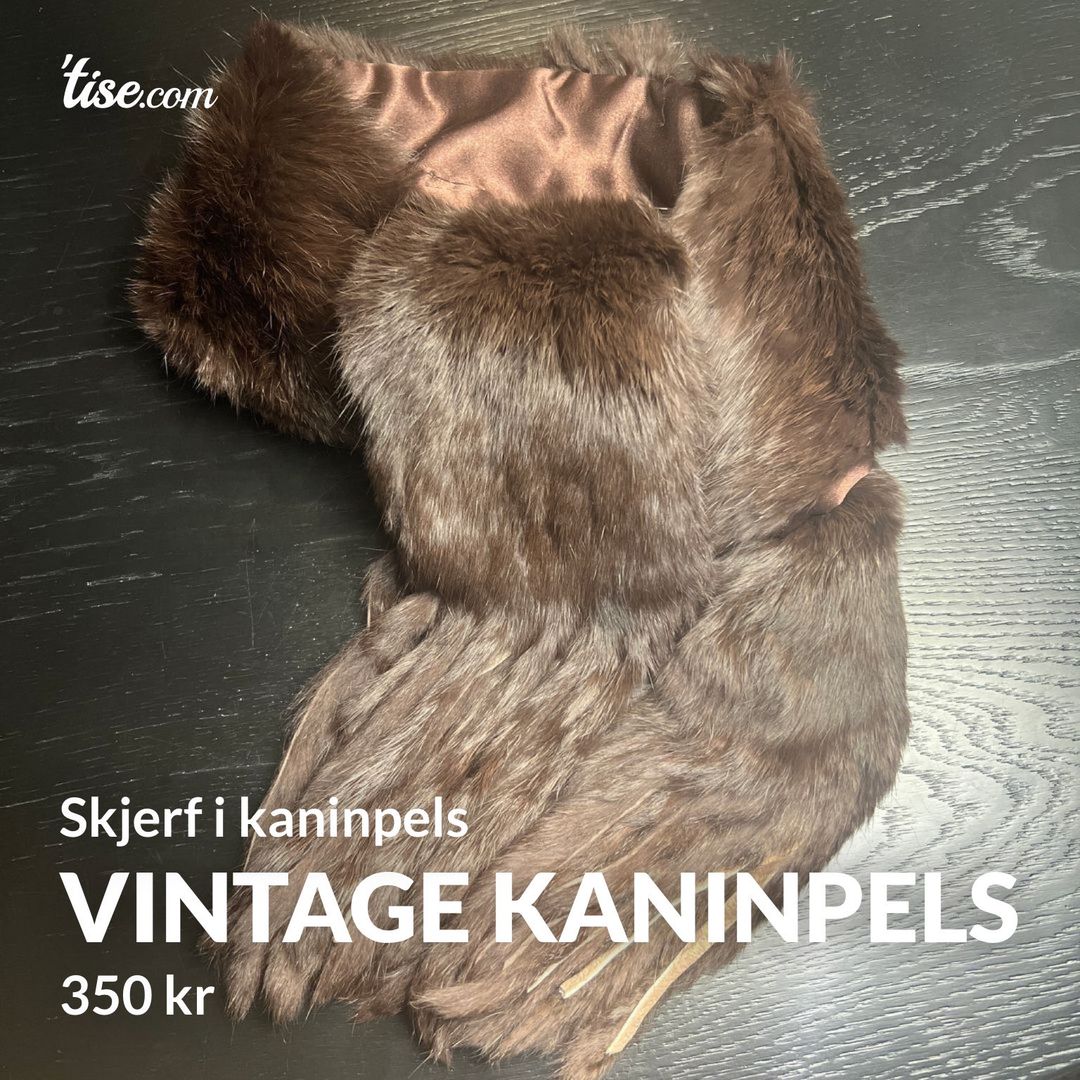 Vintage kaninpels