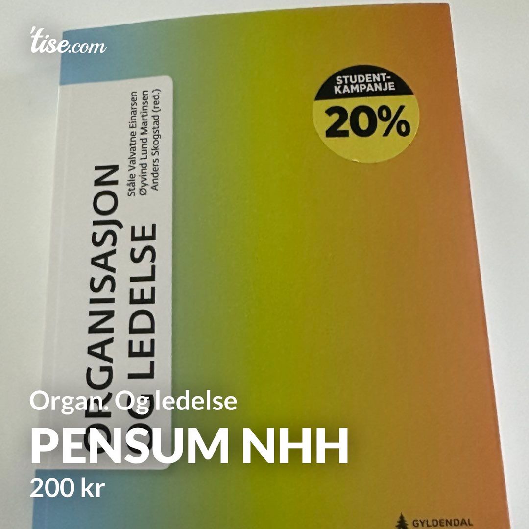 Pensum NHH