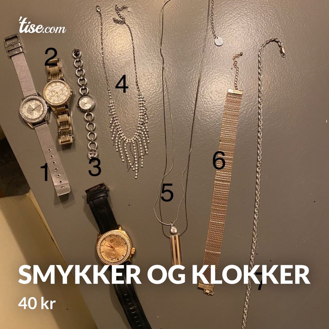 Smykker og klokker