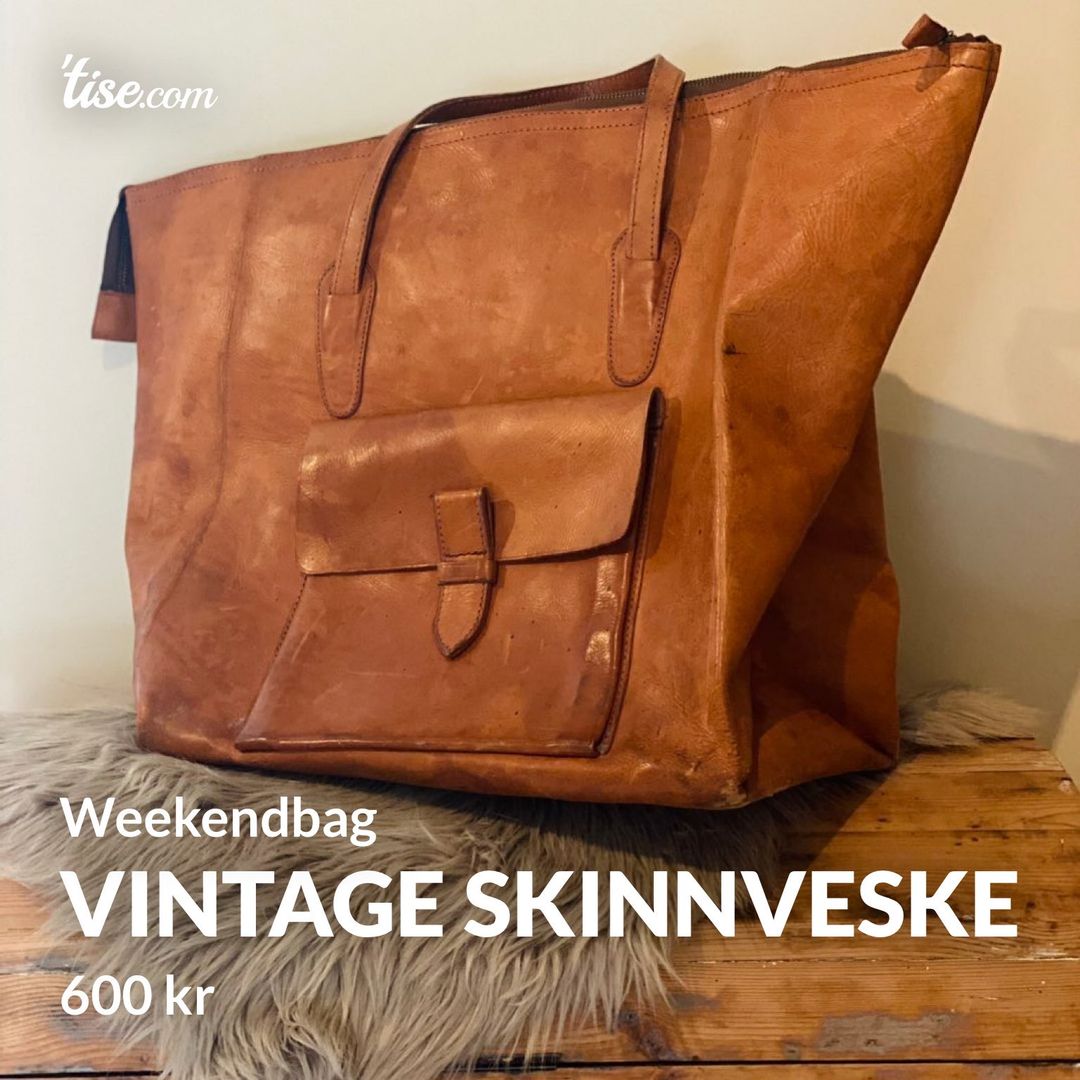 Vintage skinnveske