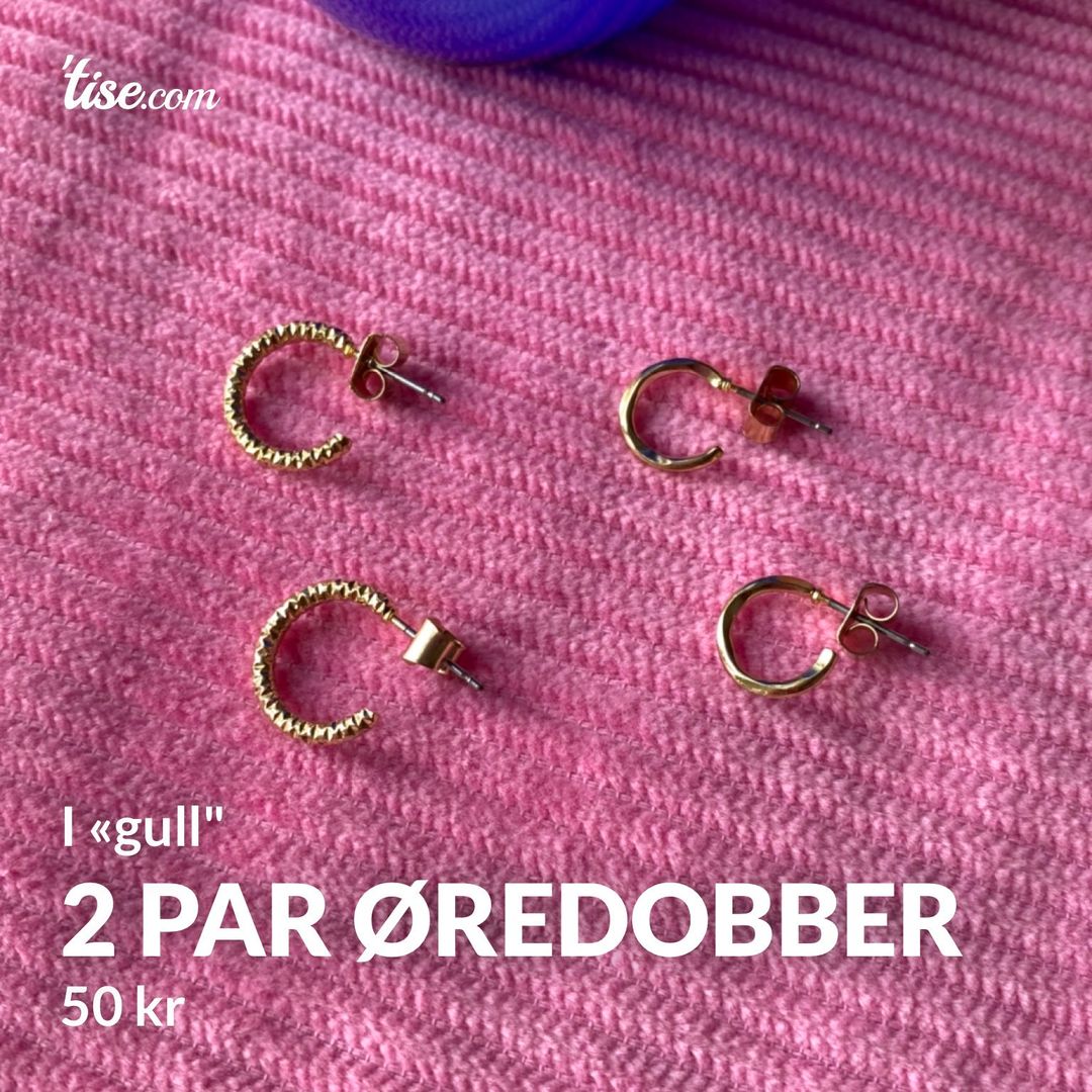 2 par øredobber