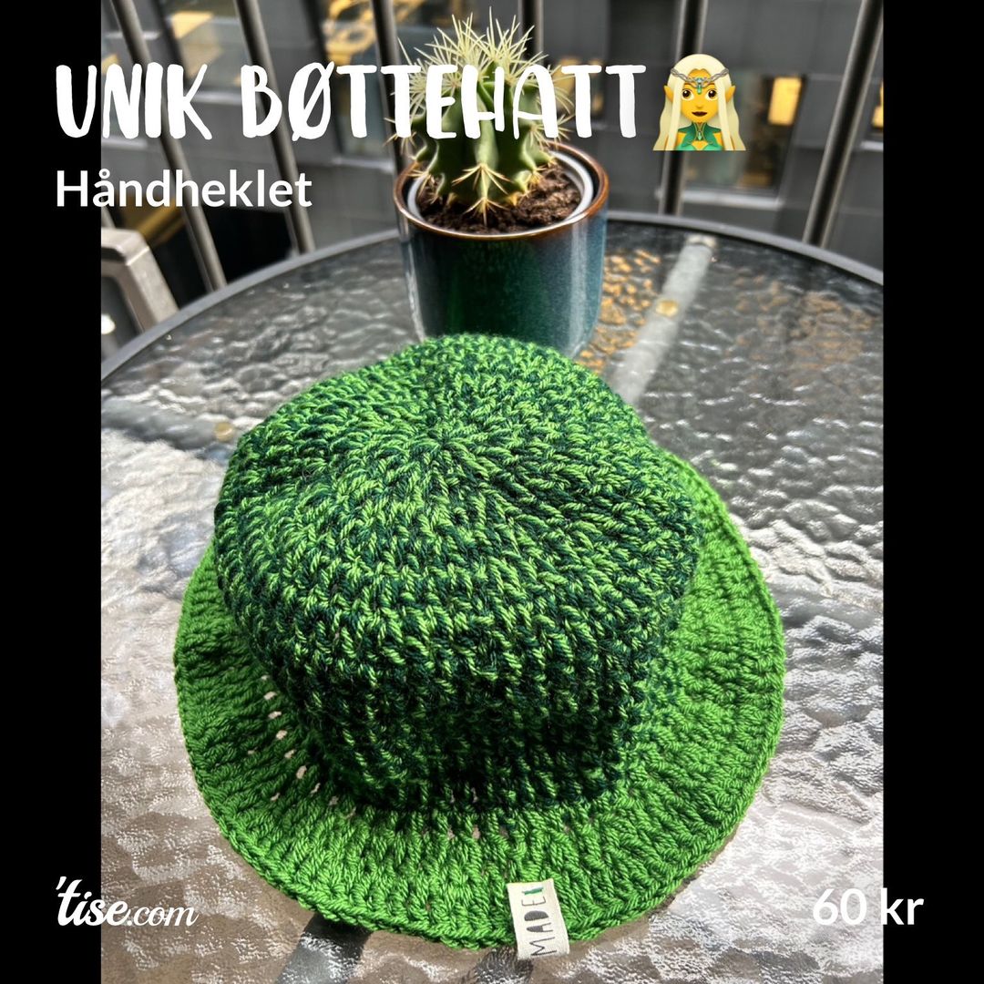 Unik bøttehatt🧝‍♀️