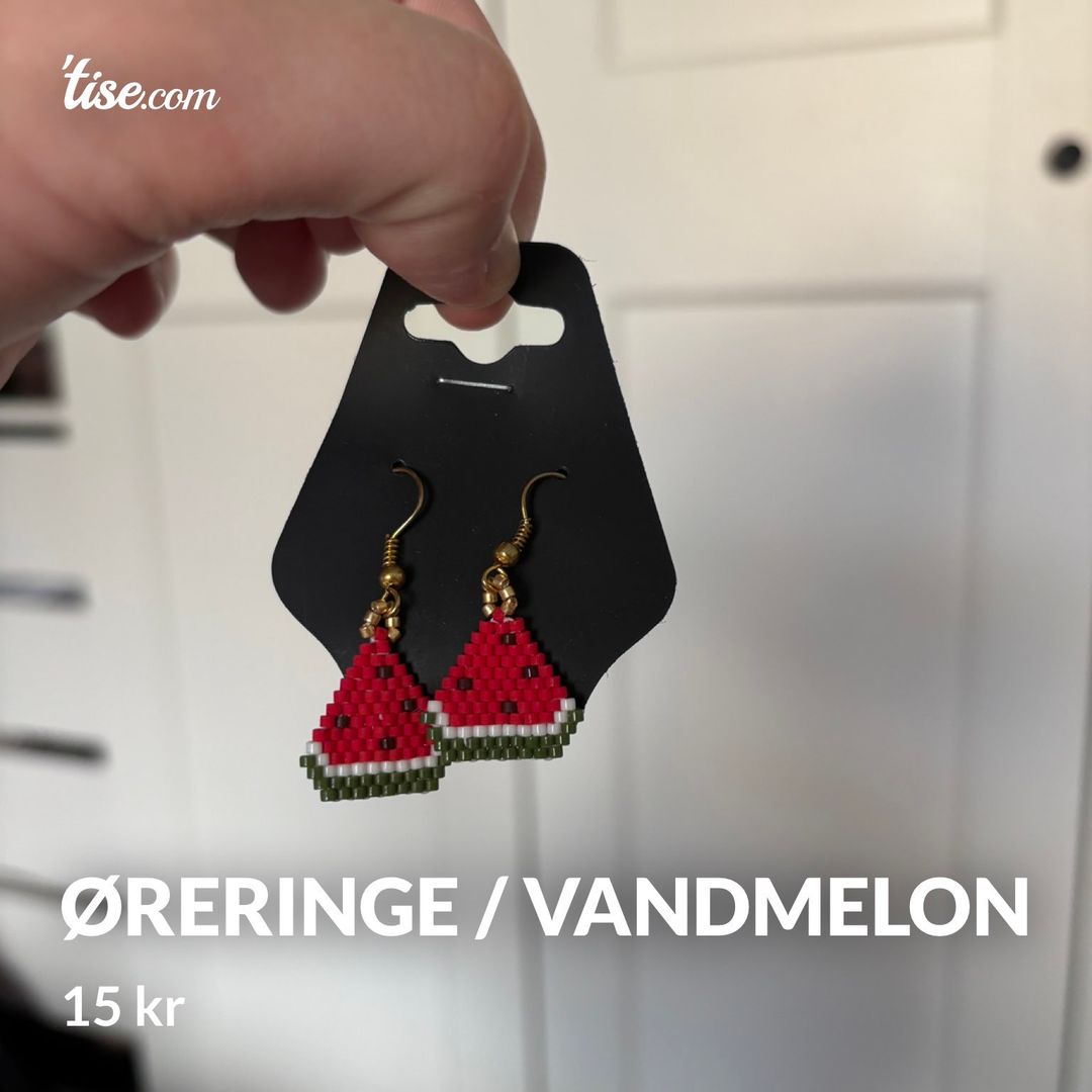 Øreringe / vandmelon