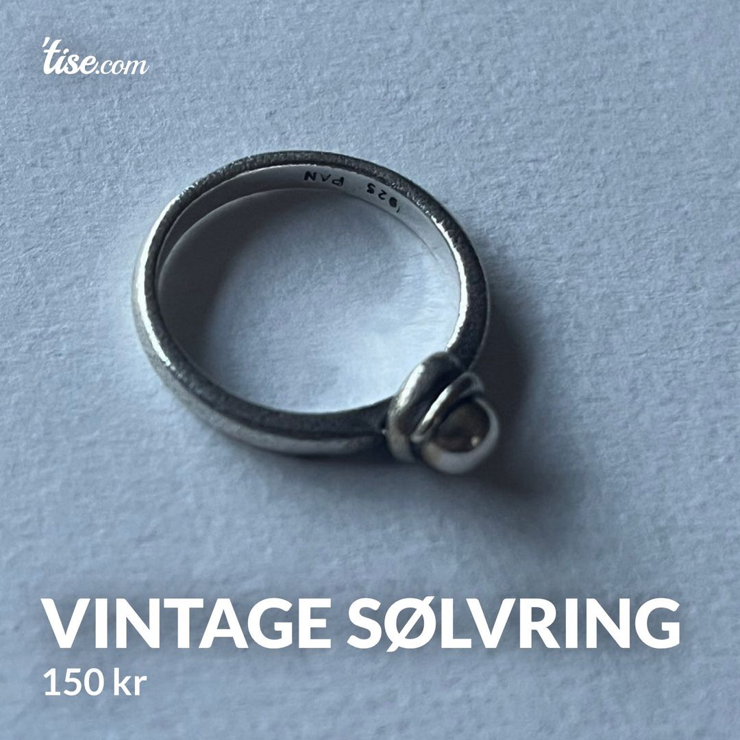 Vintage Sølvring