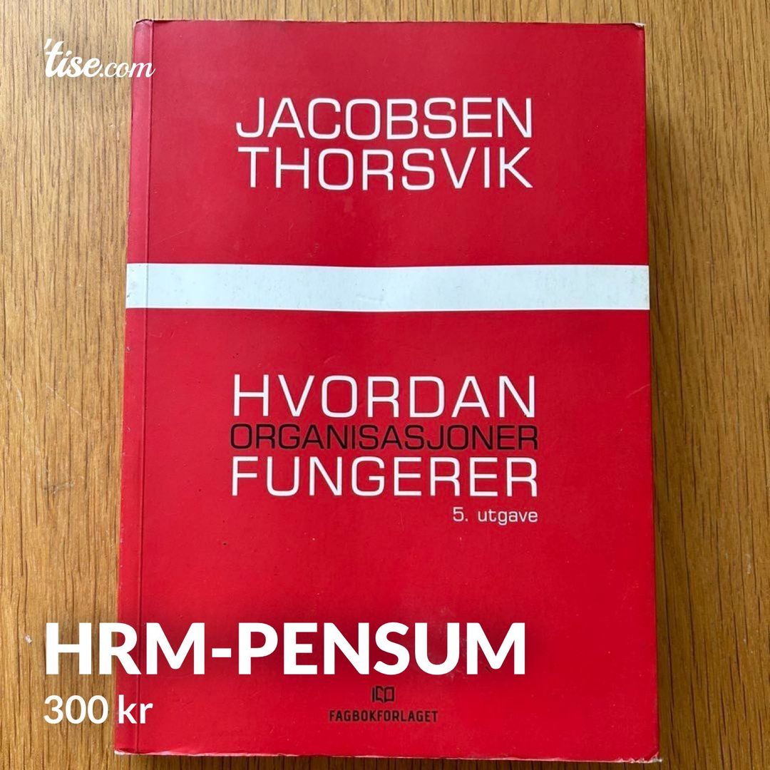 HRM-pensum