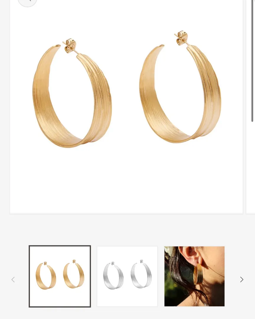 Grande olive hoops