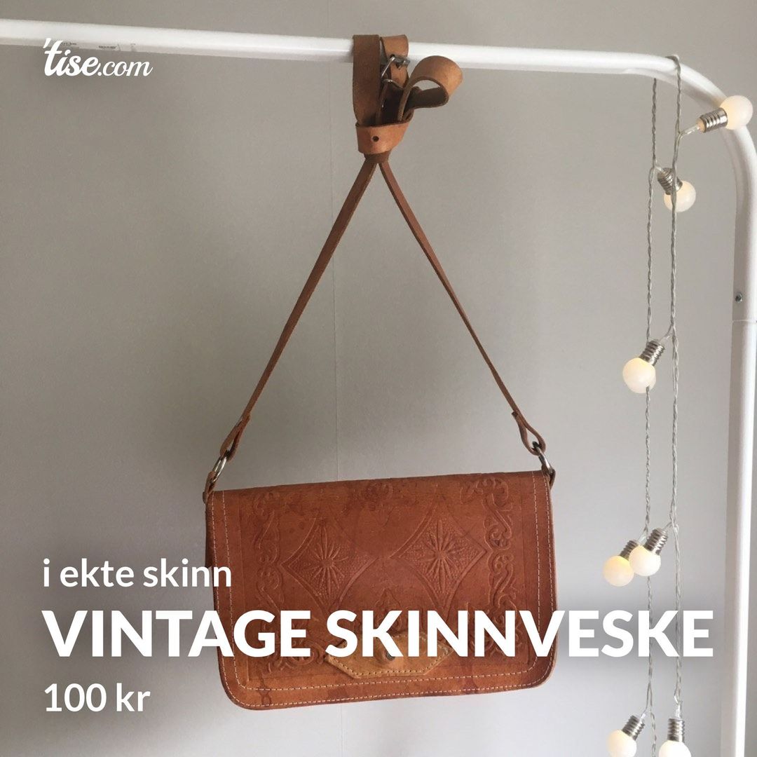 Vintage skinnveske