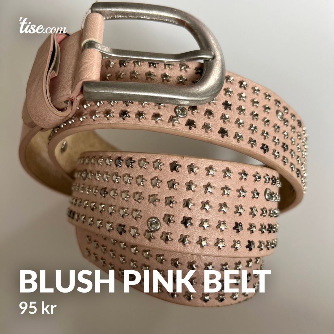 Blush pink belt