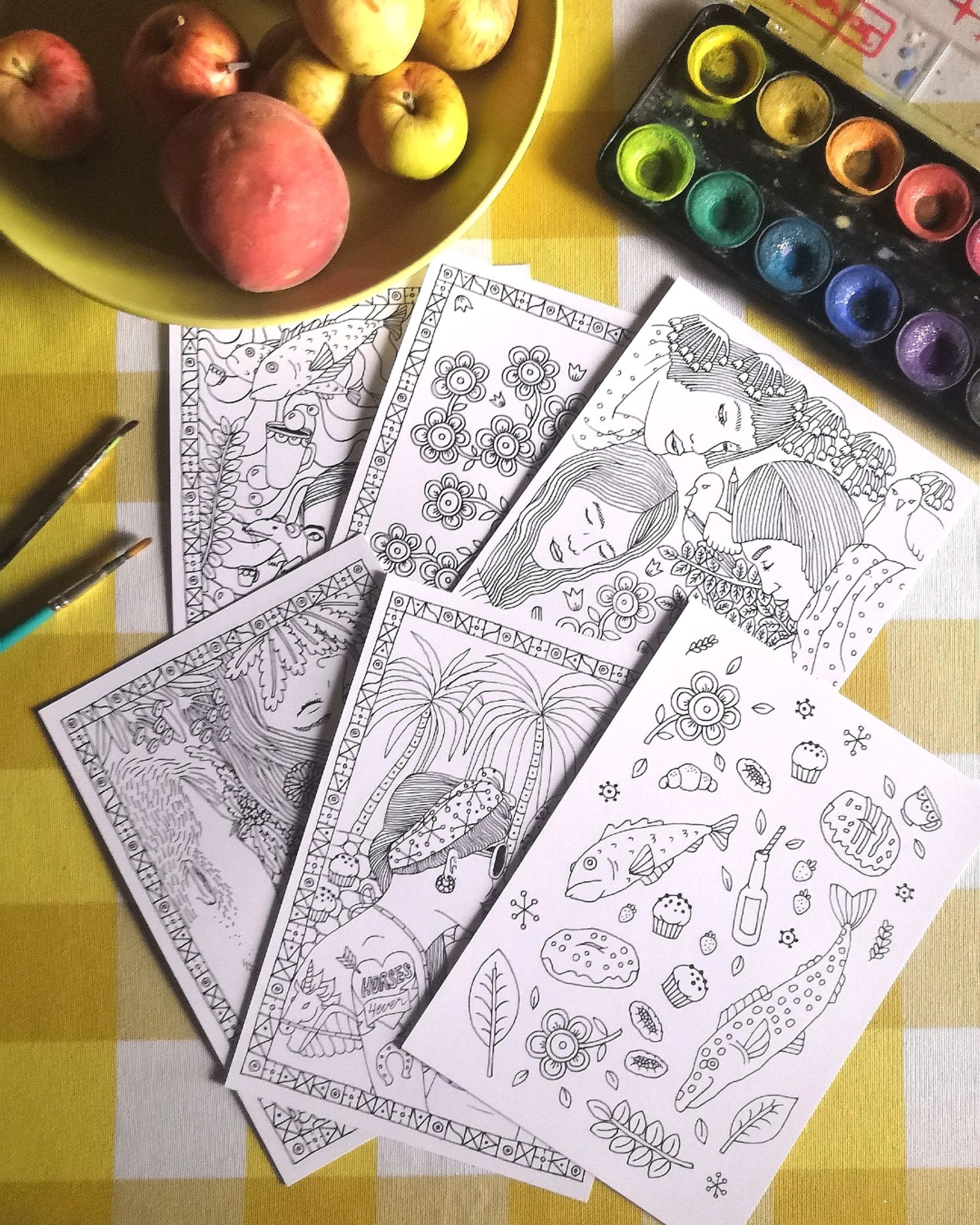 Coloring Card Bundle