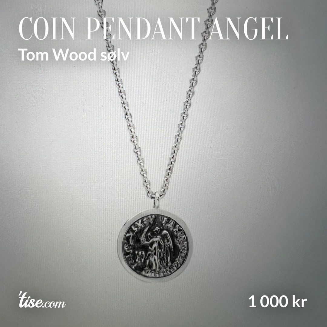 Coin pendant angel