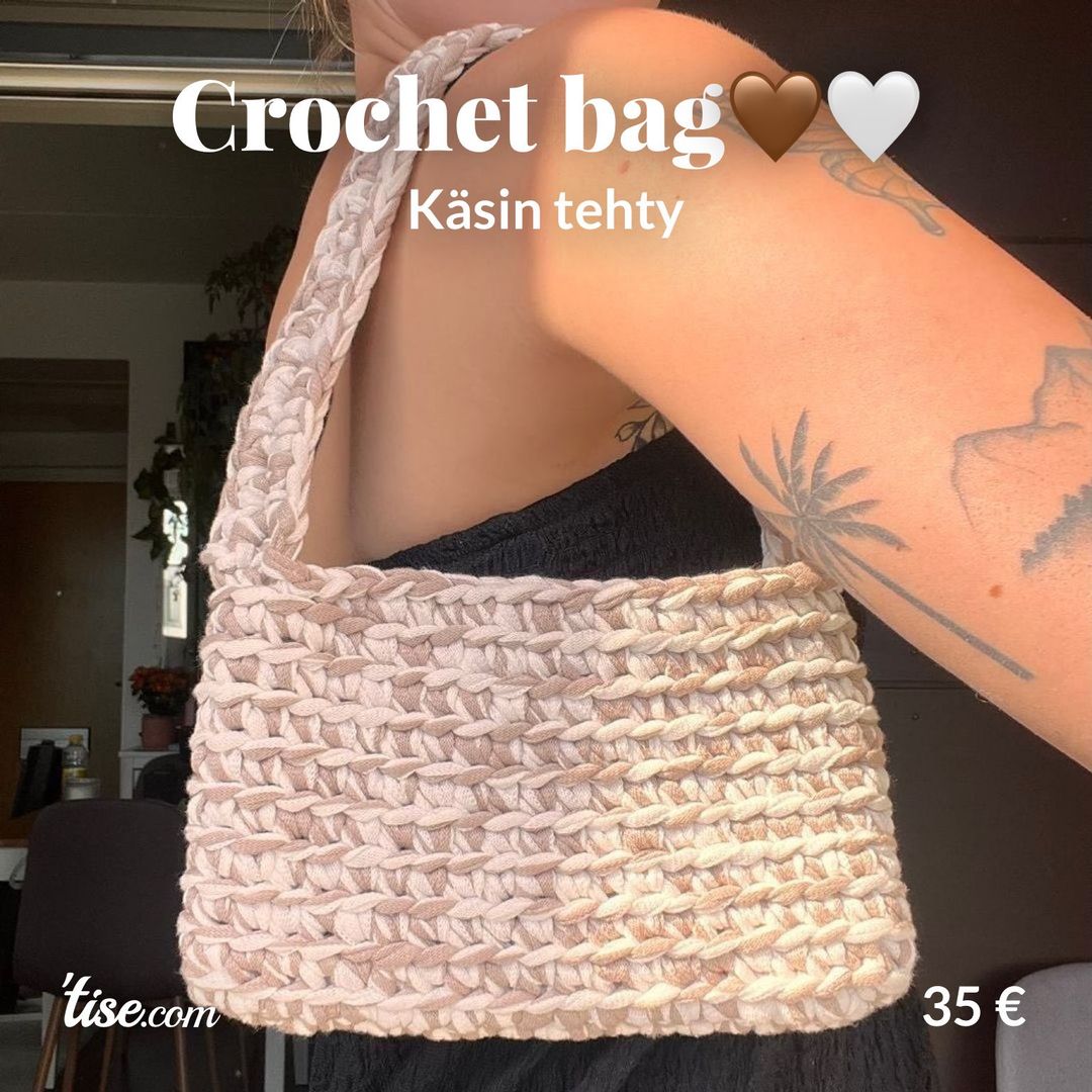 Crochet bag🤎🤍