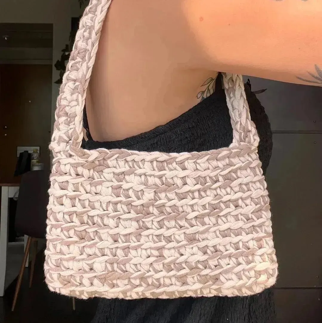 Crochet bag🤎🤍