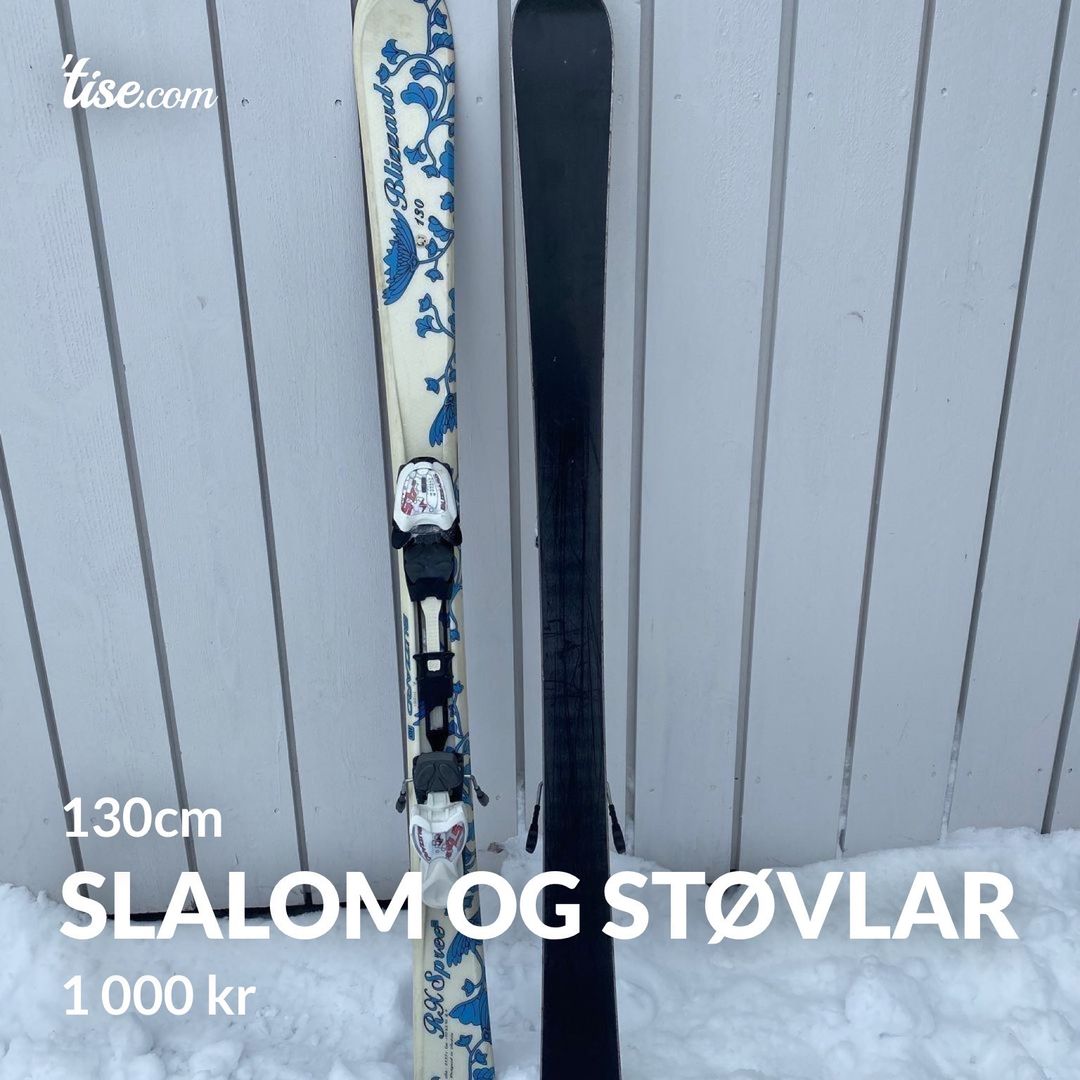 Slalom og støvlar