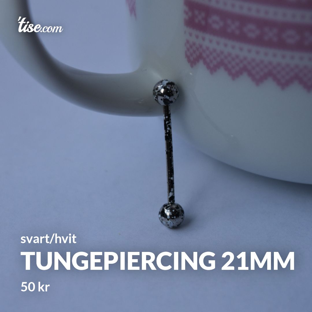 Tungepiercing 21mm