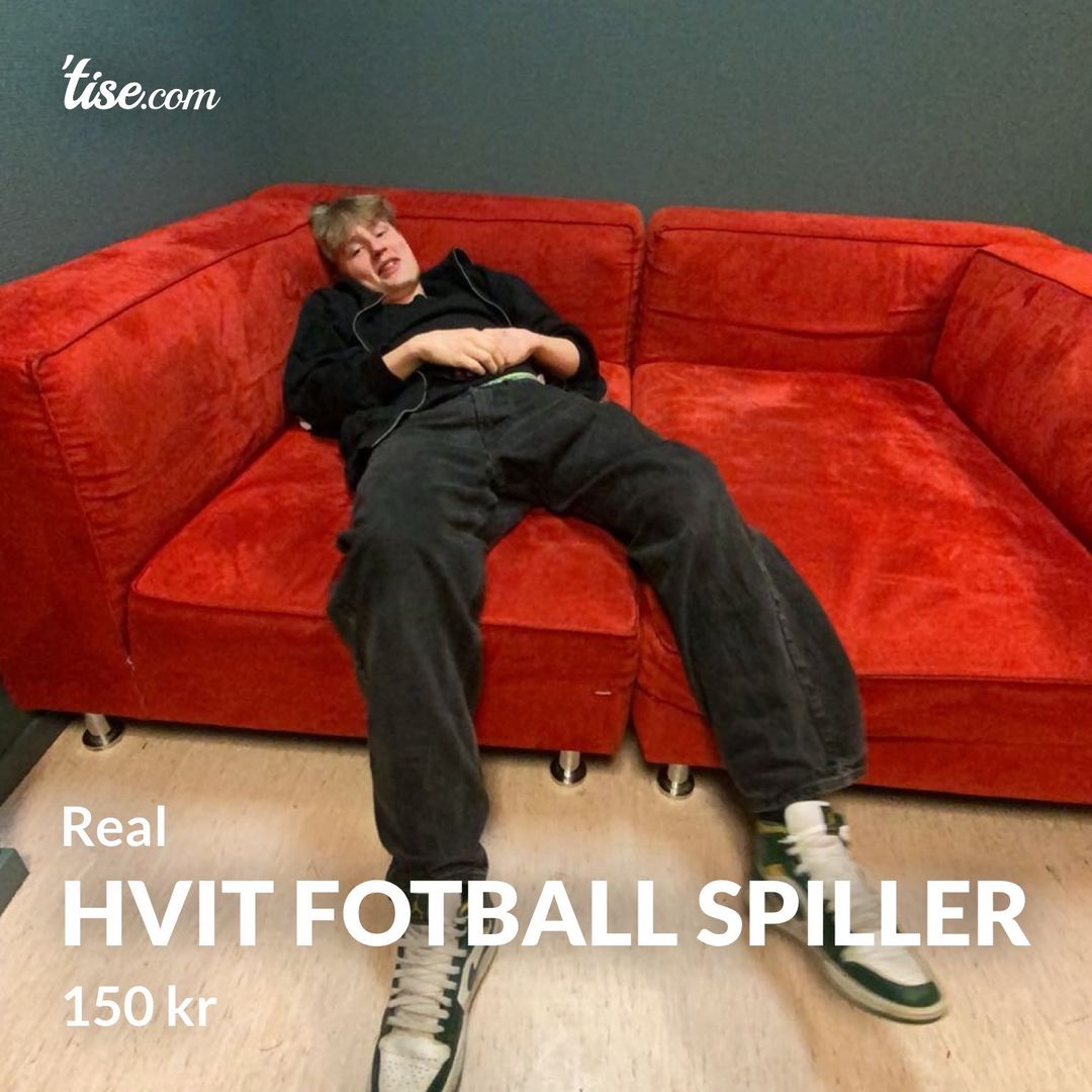 Hvit fotball spiller