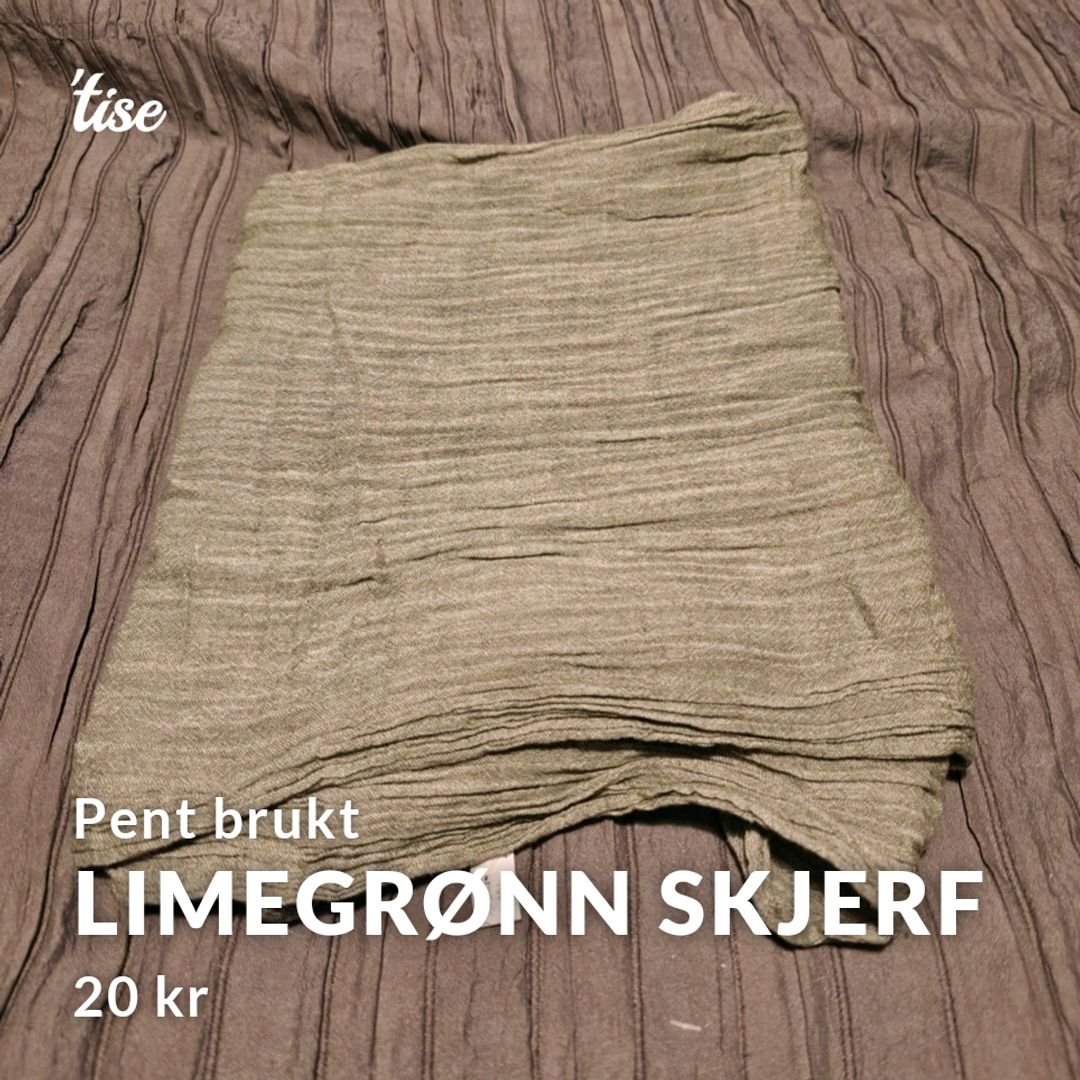 Limegrønn Skjerf