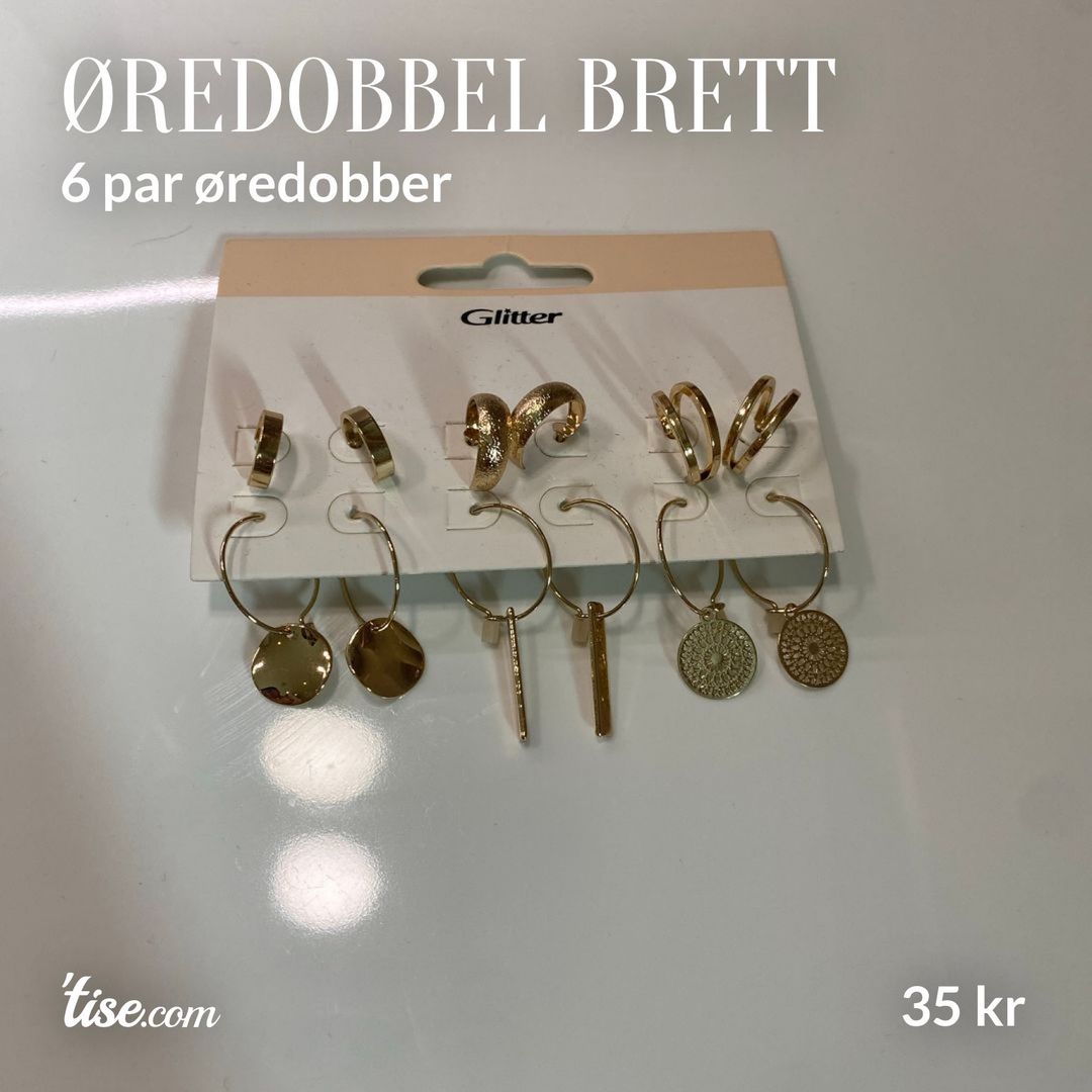 Øredobbel brett