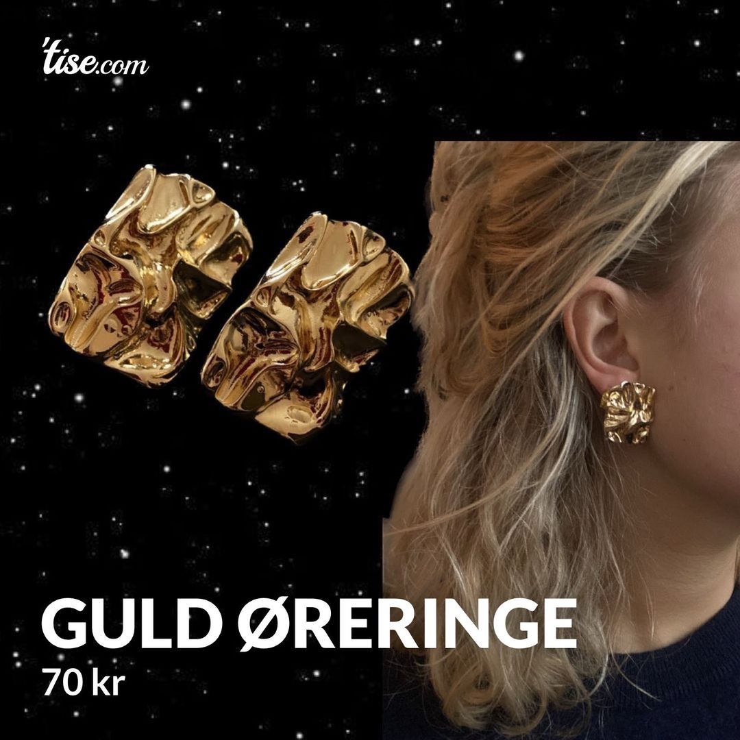 Guld øreringe