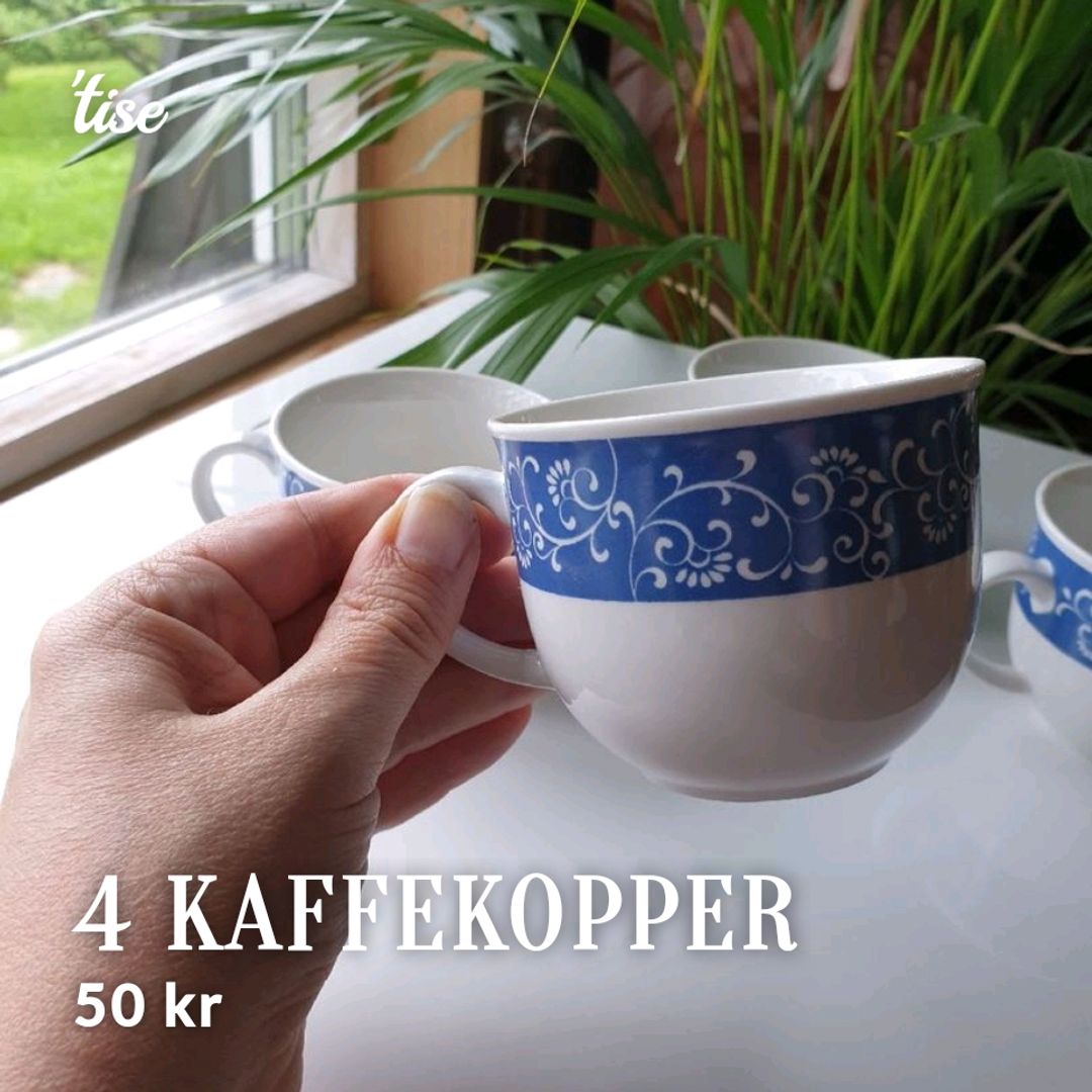 4 kaffekopper