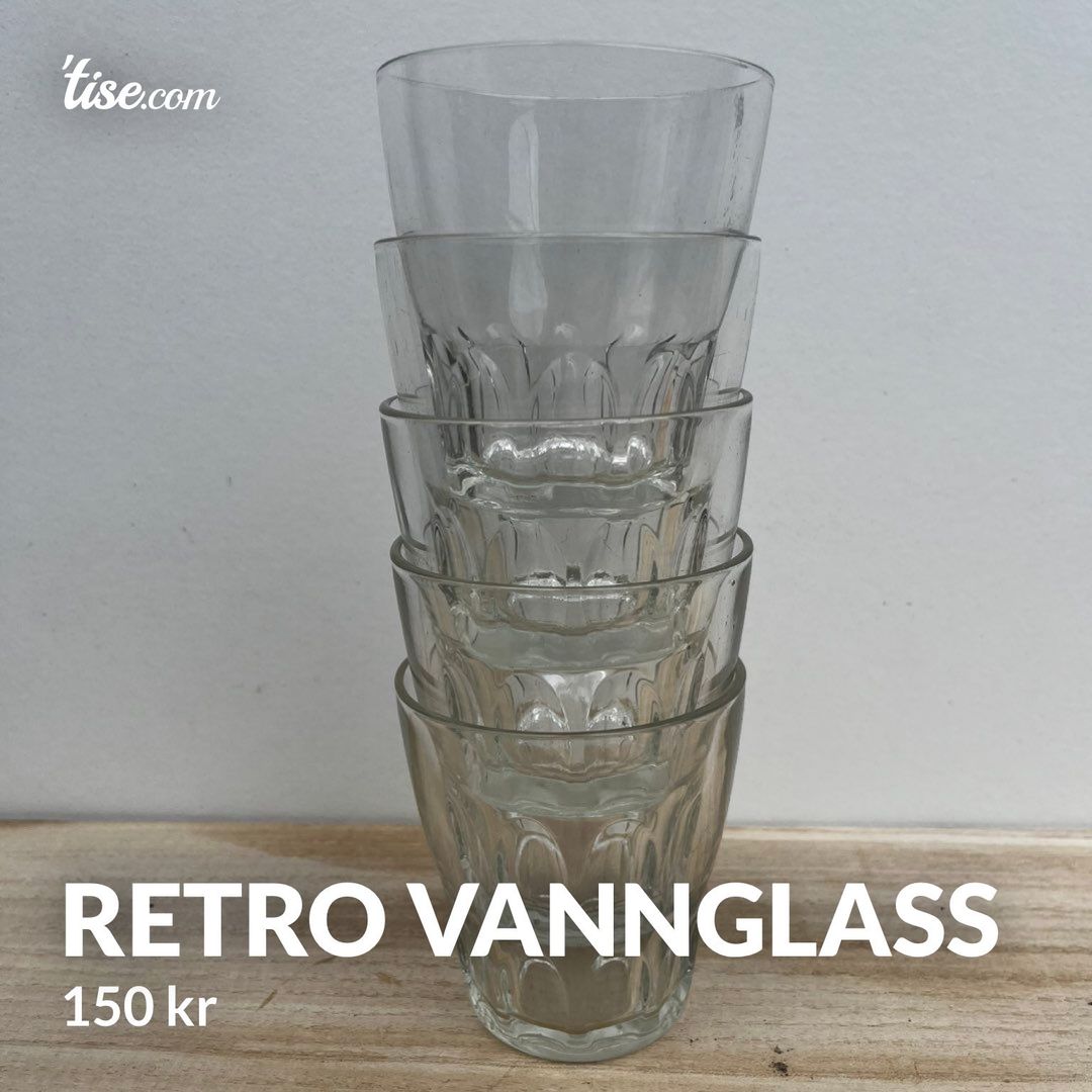 Retro vannglass