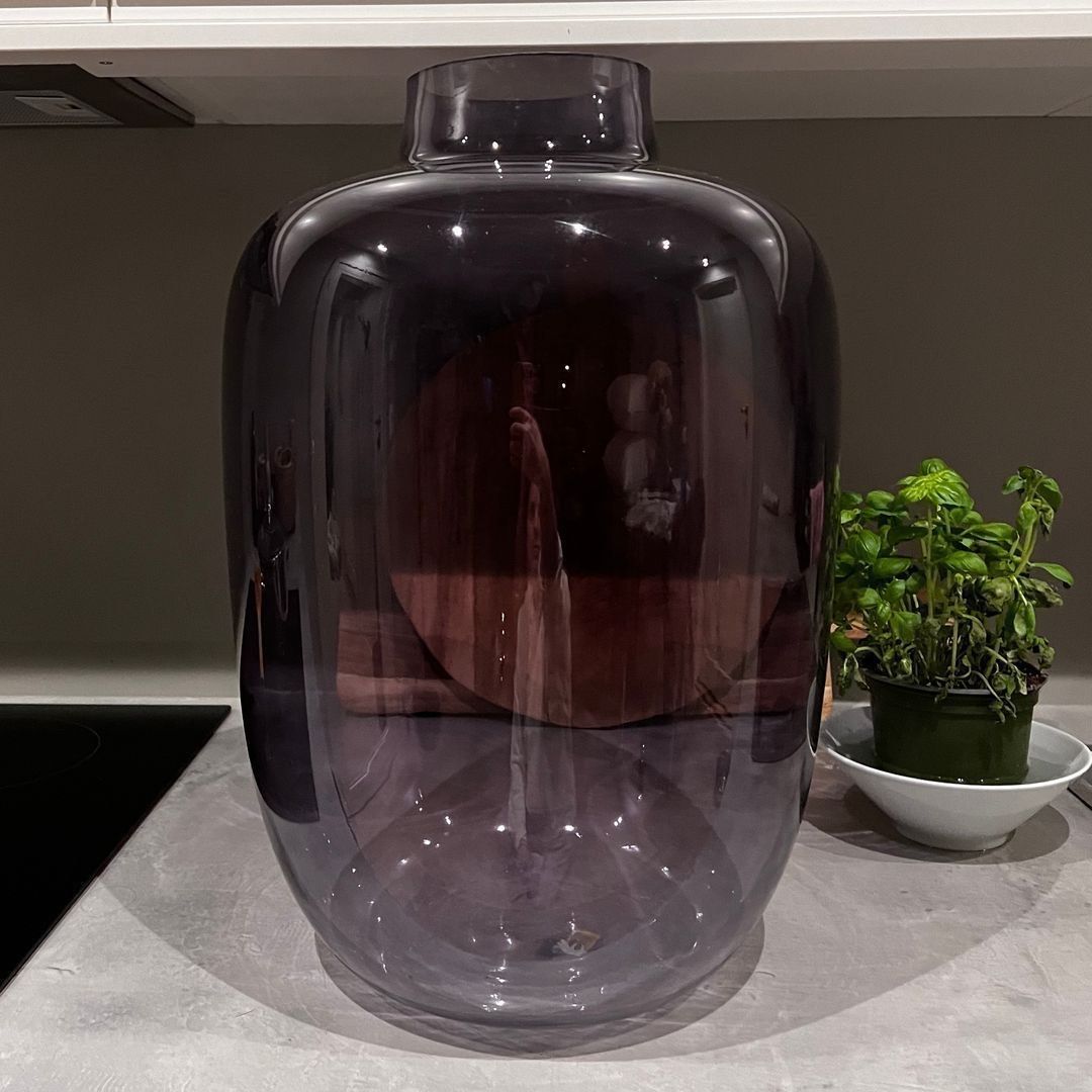 Stor glassvase