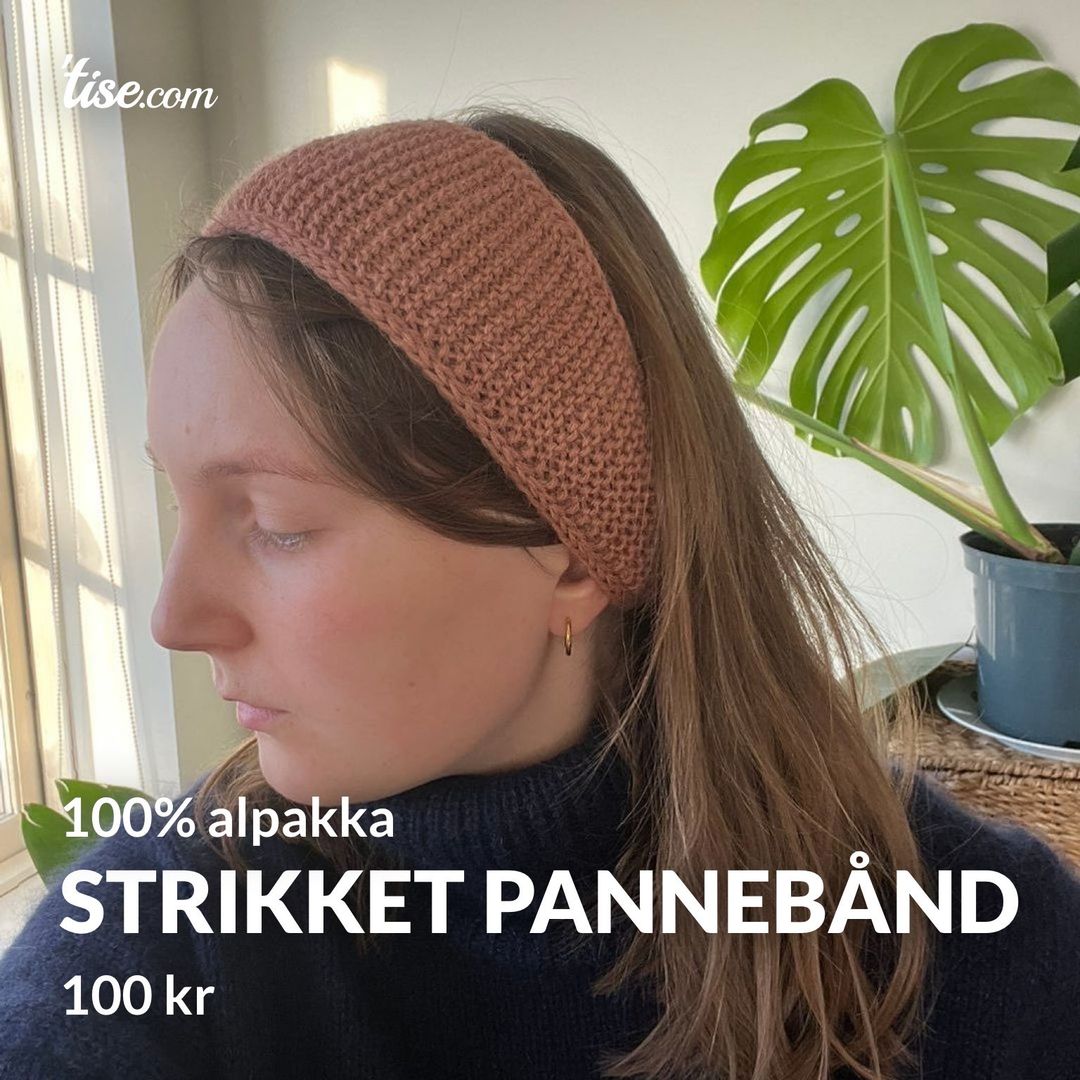 Strikket pannebånd