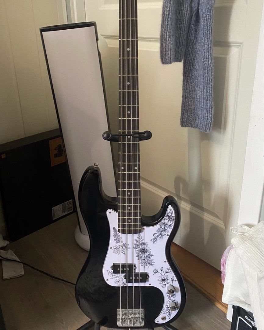 Bass gitar med div