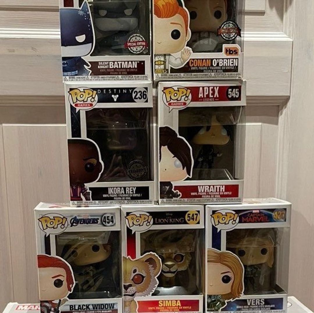 6 funko pops selges