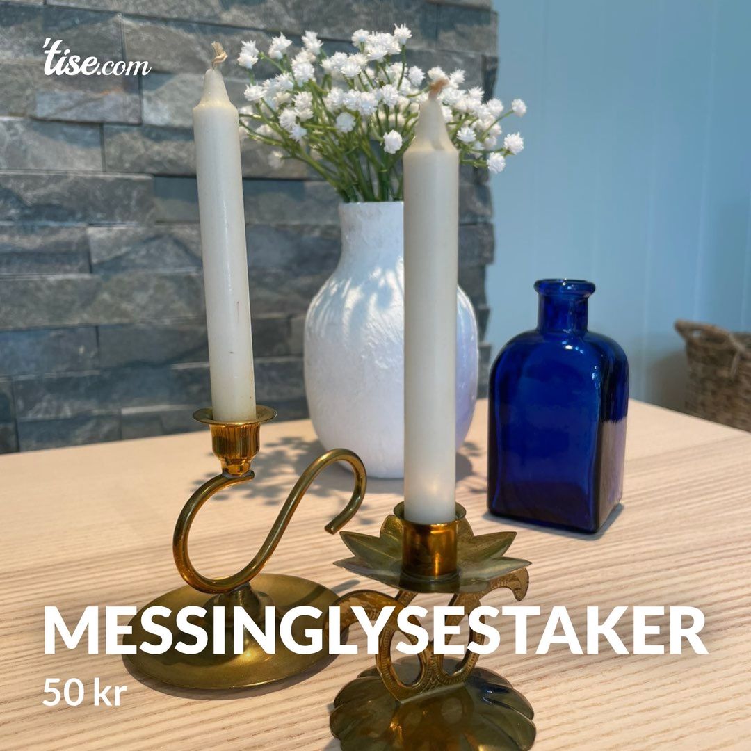 Messinglysestaker