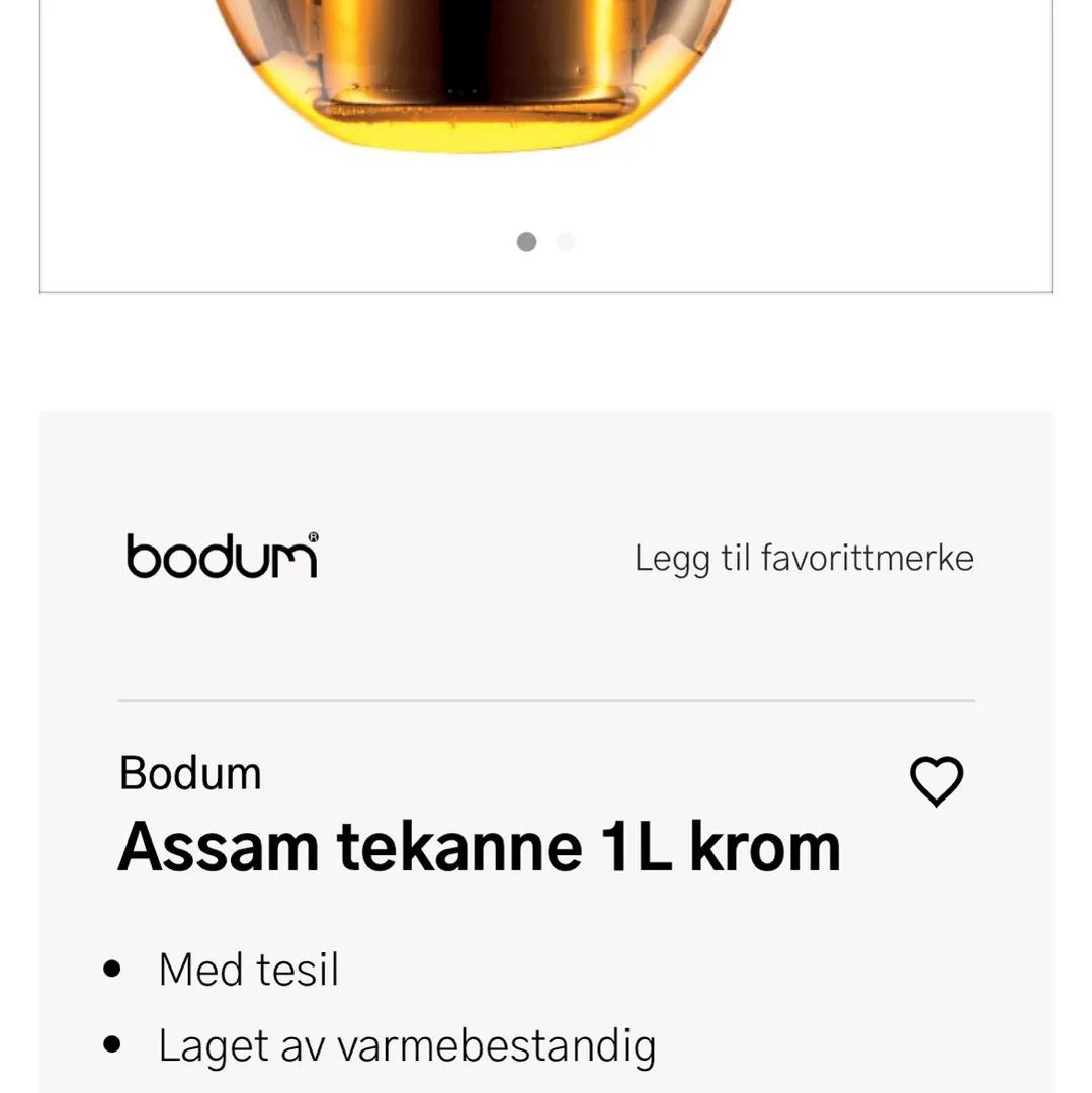 Bodum tea kanne