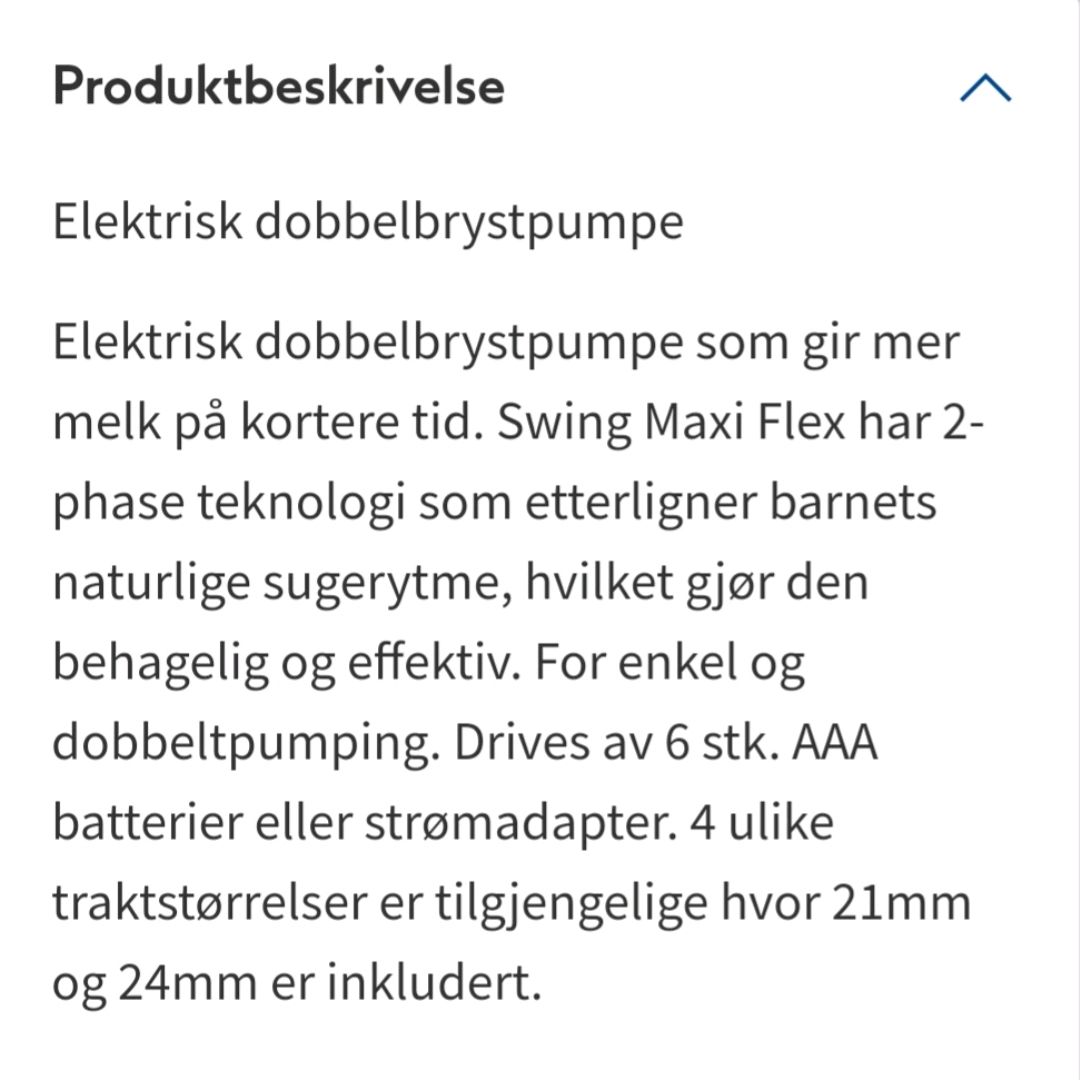 Elektrisk Brystpumpe