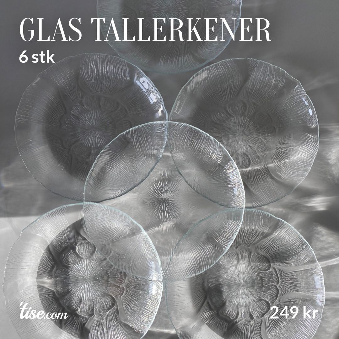 Glas tallerkener