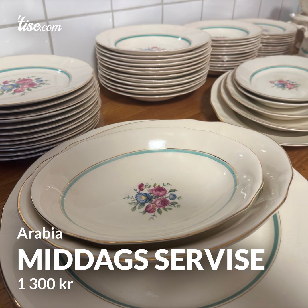 Middags servise