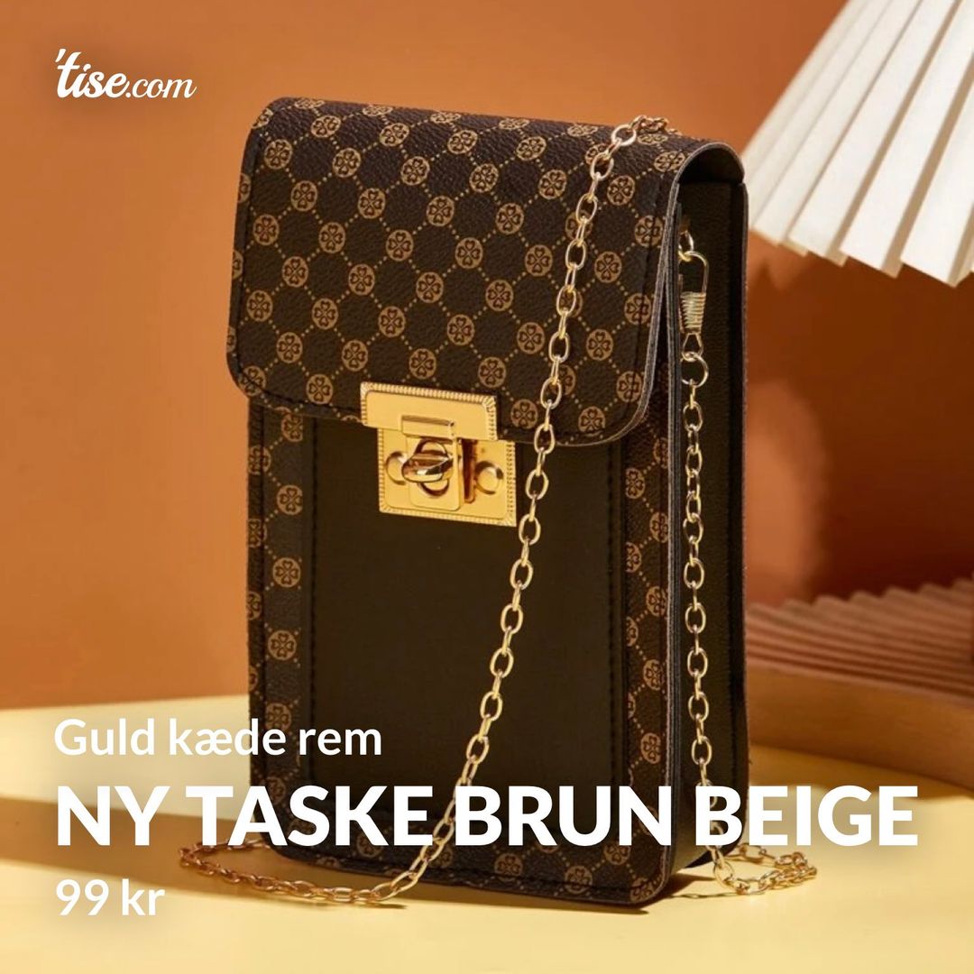 Ny taske brun beige