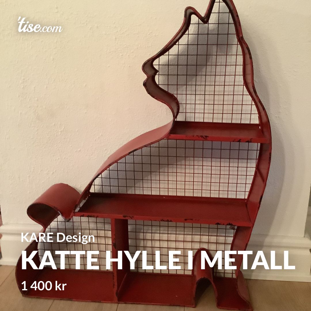 Katte hylle i metall