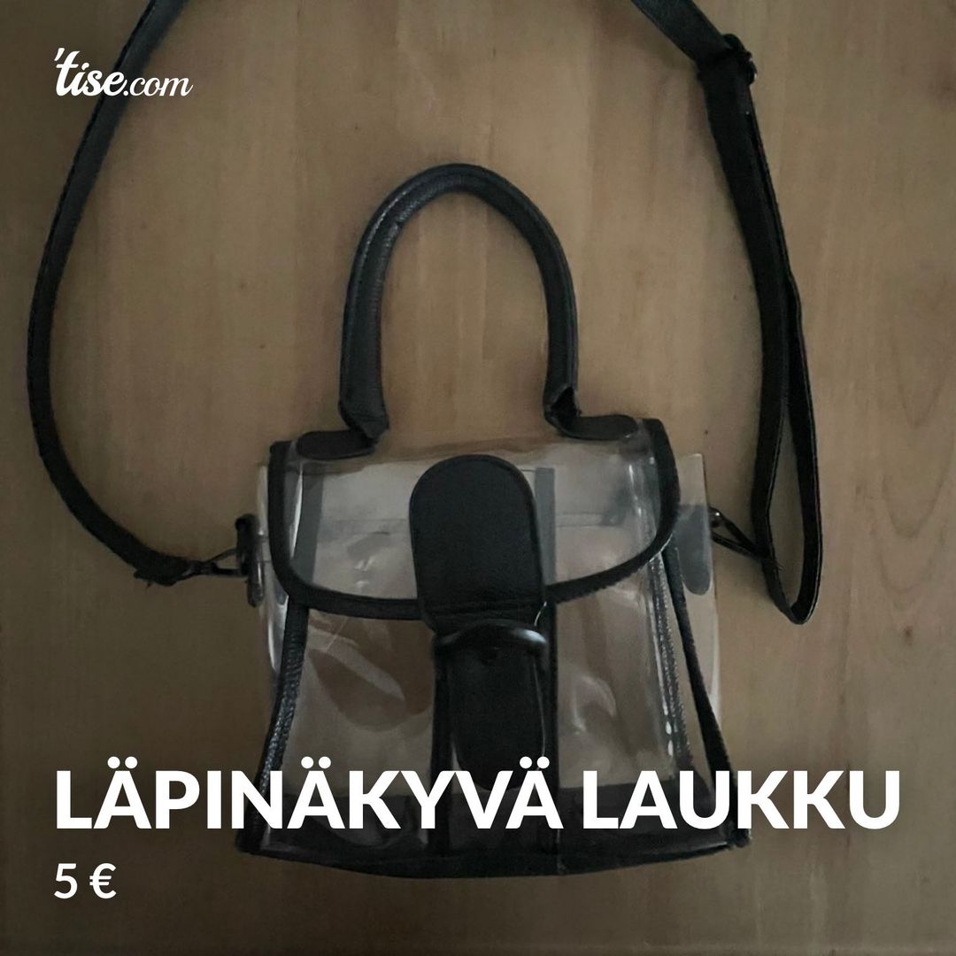 läpinäkyvä laukku