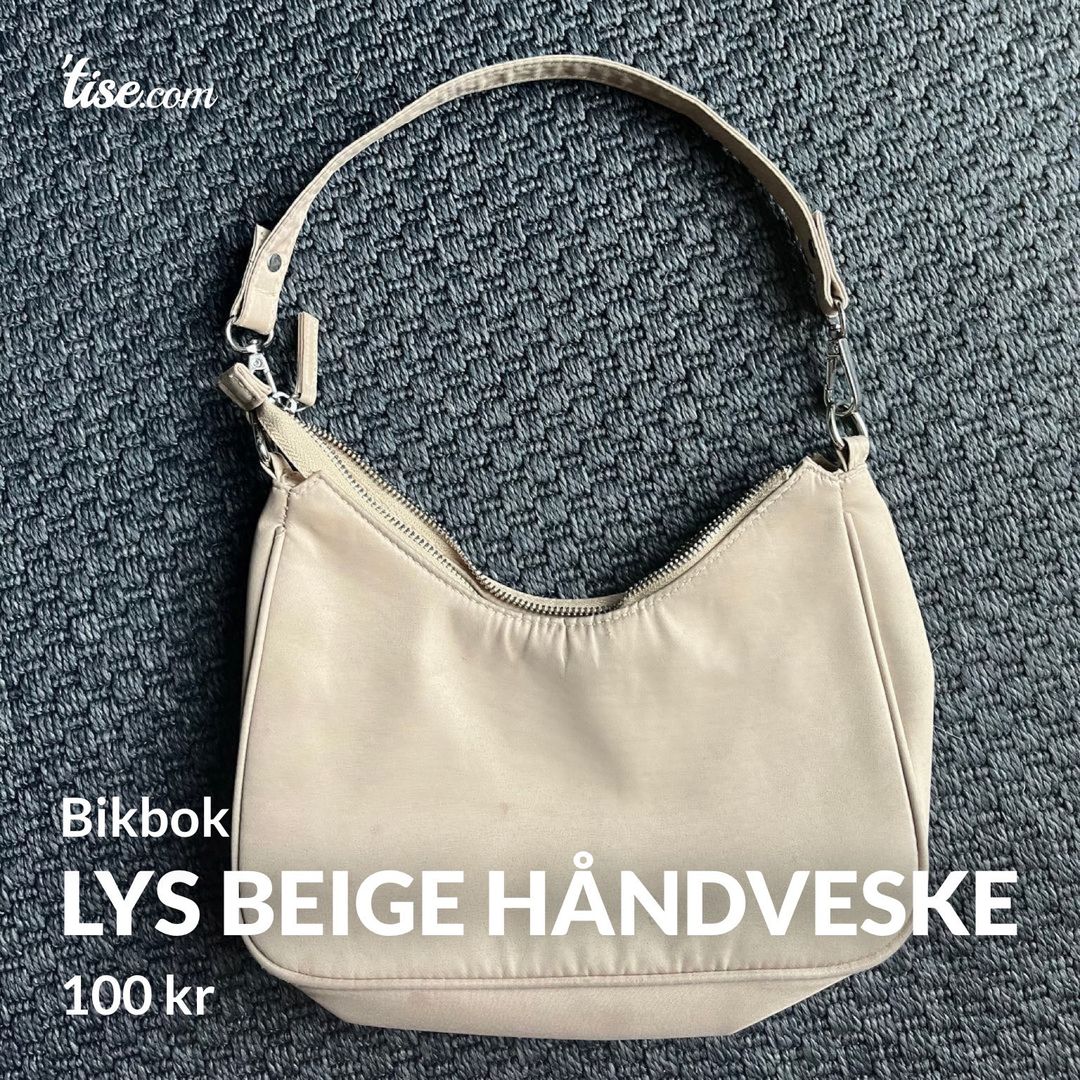 Lys beige håndveske