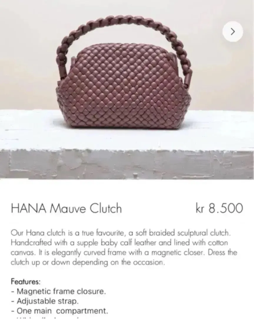 Hana clutch mauve