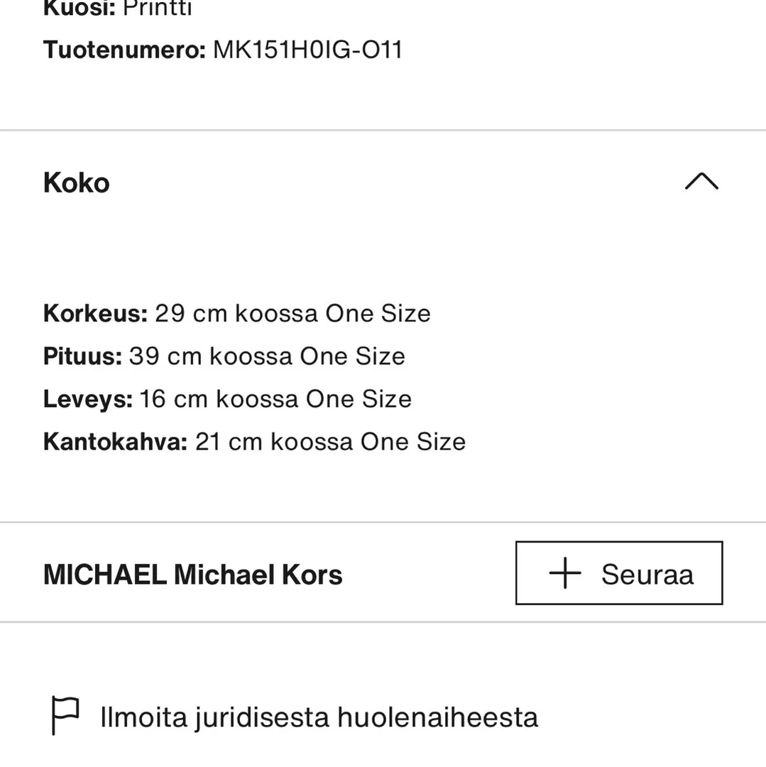 Michael kors laukku