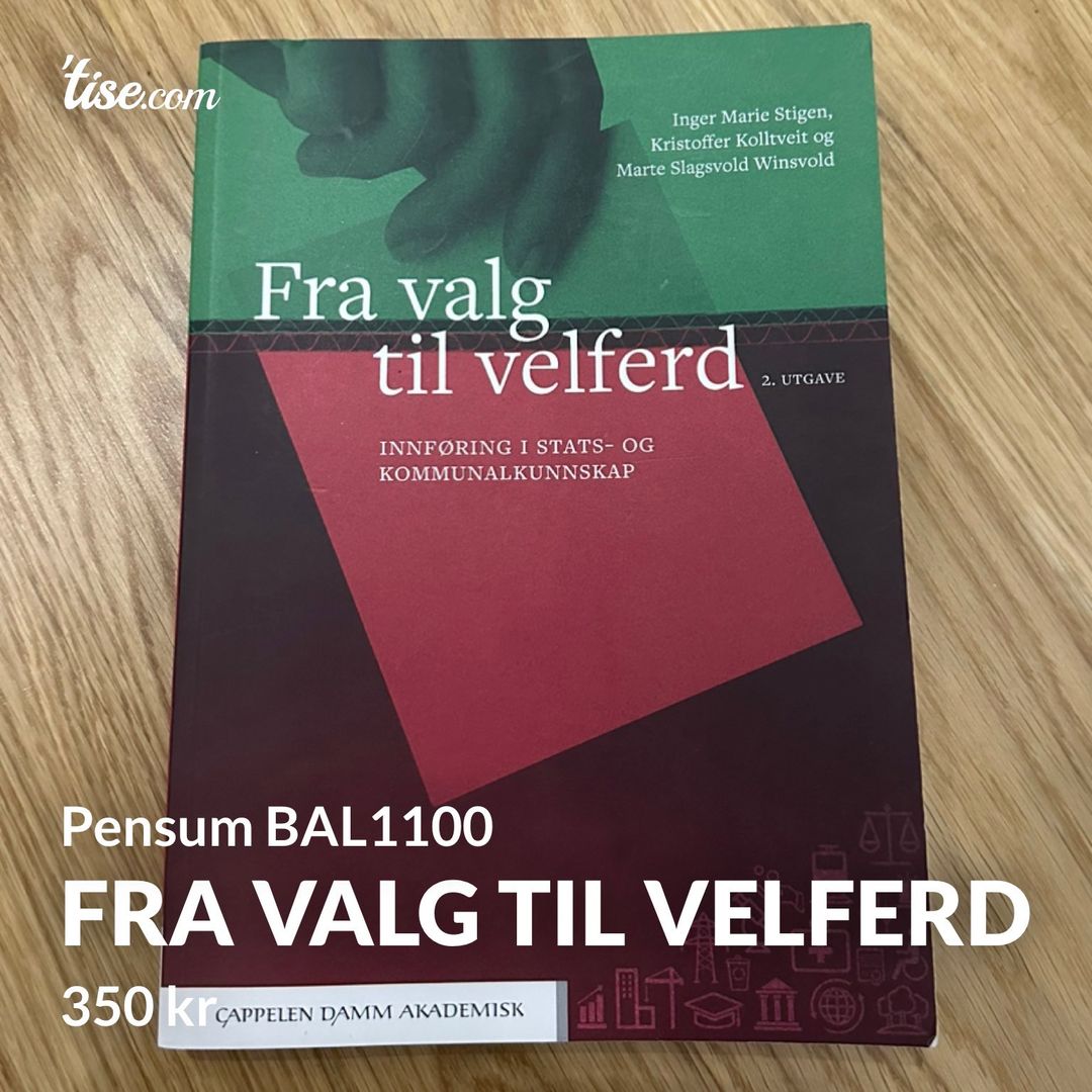 Fra valg til velferd