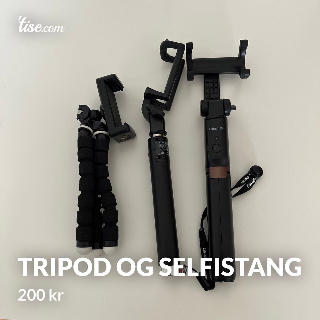 Tripod og selfistang