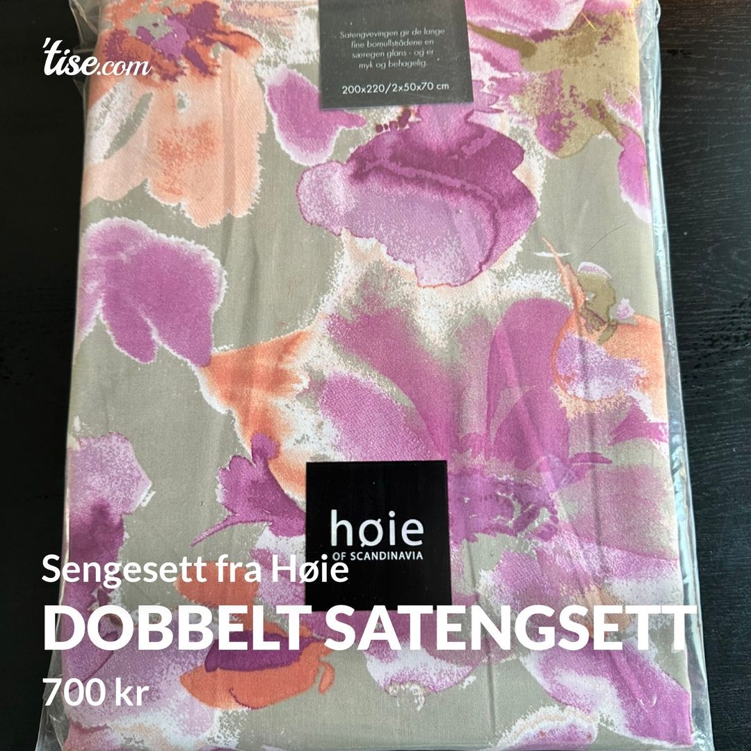 Dobbelt satengsett