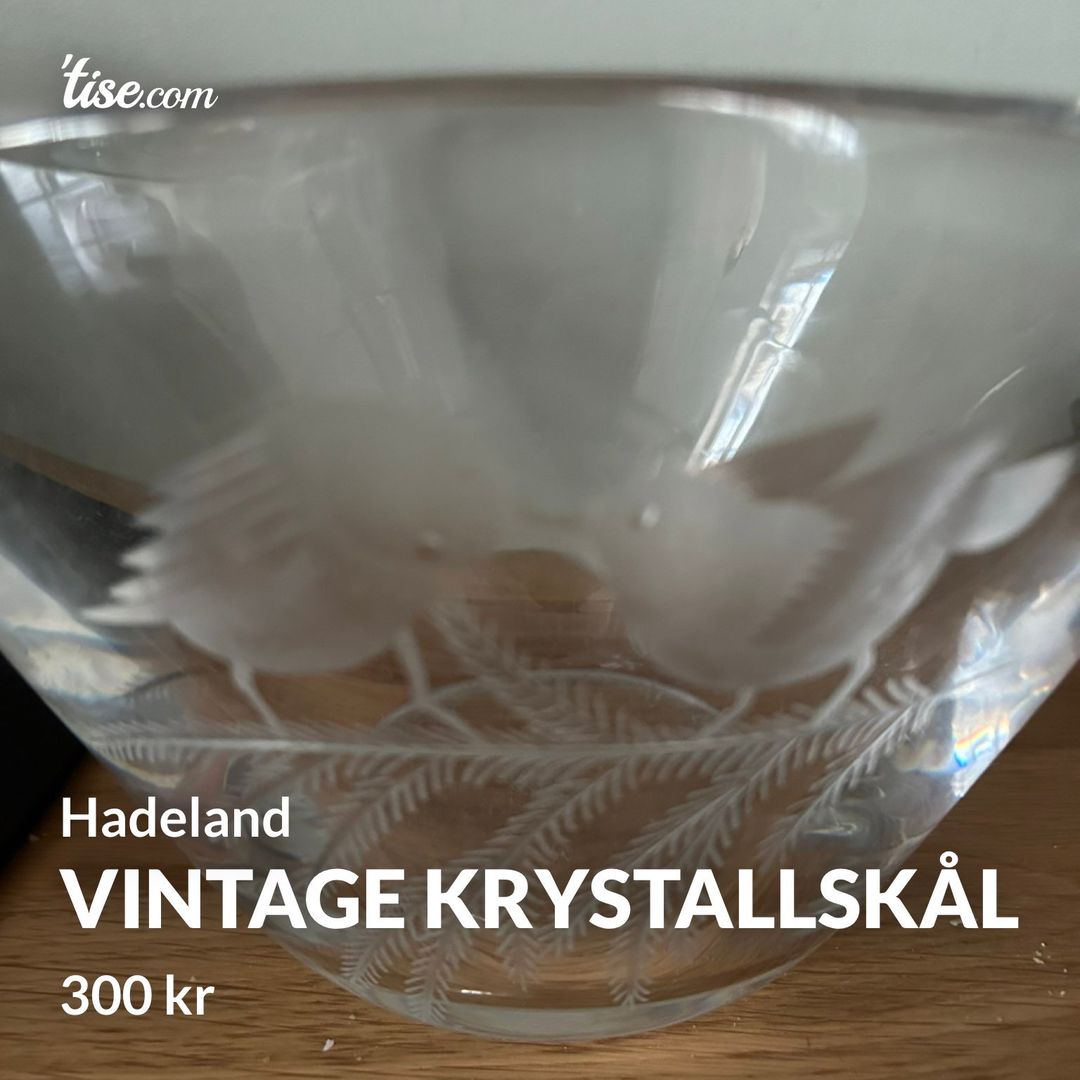 Vintage krystallskål
